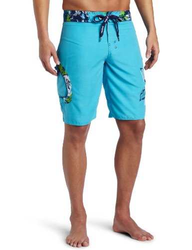 Diesel Men's Diesel Logo Deck Short, Turquoise With Diesel Logo, Large