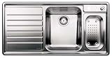 Blanco 511-738 Blancoaxis Single Bowl with Drainboard and Colander Kitchen Sink, Stainless Steel