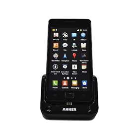 Anker Battery Charger and Data Sync Cradle / Desktop Docking Station with Spare Battery Charging Slot and USB port for Samsung Galaxy S II S2 GT-I9100