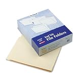 2-Fastener Expansion Folders, Straight Cut, End Tab, Ltr, MLA, 50/box