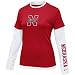 Nike Nebraska Cornhuskers Ladies Scarlet 2-in-1 Long Sleeve T-shirt