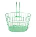 Colorbasket 02270 Powder Coated Mesh Bottom Lift-Off Steel Bike Basket, Foam Hooks, Velcro Strap, Removable, Scratch Resistant, Green, Adult (EV02270)
