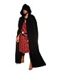 Umhang schwarz 1,40 m L�nge Mantel Cape Baumwolle