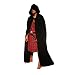 Umhang dick schwarz 1,40 m L�nge Mantel Cape