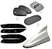 Auto Pearl - Combo of - Shark Fin Replacement Signal Receiver Antenna White , Car LED Blinking Bumper Protector , Chipkoo Sun Shade Curtain Black Set of 5 RS.1435.00
