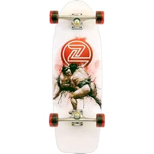 Z-Flex 9.5" Sumo Complete Skateboard - 9.5x29.5 White/Red