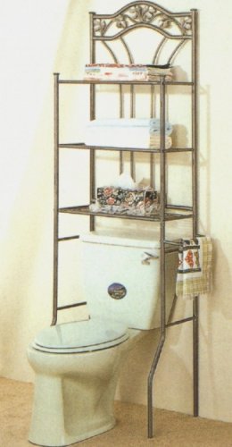 Nickel Bronze Finish Bathroom Shelf