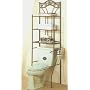 Antique Aged Nickel Bronze Style Finish Bathroom Shelf