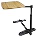 Able Life Universal Swivel TV Tray Table, Adjustable Bamboo Swivel Side Table, Dinner Tray, and Laptop Desk