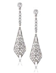 Ben-Amun Jewelry "Crystal Deco" Crystal Triangular Drop Earrings