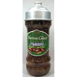 Fabbri Marrons Glaces Italian Chestnuts in Liqueur 600 Gram by 
