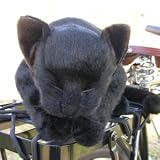 癒しねこ（リアルな猫のぬいぐるみ）　（黒猫･眠り目）