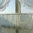 Gorgeous Embriodery Pinkrose Voile valance/cafe curtain