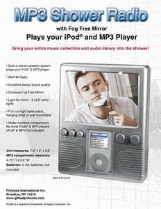 MP3 Shower Radio