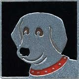 B lack Dog Decorative Magnet