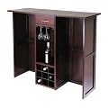 Folding Wine Bar-Walnut