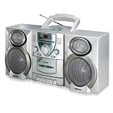 Coby CX-CD400 Mini Hi-Fi System with CD Player, Cassette Deck, and AM/FM Tuner