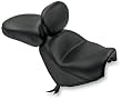 Mustang Wide Touring Seat with Driver Backrest - Vintage / Front Width 15in. / Rear Width 12in. 79239