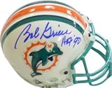 Bob Griese signed Miami Dolphins Authentic Mini Helmet HOF 90