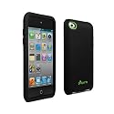 Proporta Antimicrobial Silicone Case Cover (Apple 4G iPod touch Sleeve/Skin) 4th Generation 8GB/32GB/64GB - Black/Green
