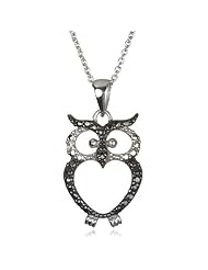 Cute Open Owl Pendant-18"