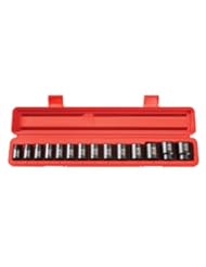 Home Improvement: TEKTON 4817 1/2" Drive Shallow Impact Socket Set, 11-32mm, Metric, Cr-V, 14 Sockets - TEKTON