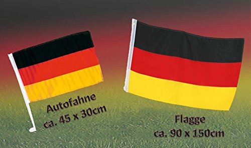 Fan Set, 3-tlg. Deutschland, EM, WM, Fußballparty, Germany, Fanartikel