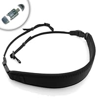 Cushioned Neo-Absorption Camera Strap for Nikon / Canon / Pentax / Panasonic / Olympus / Fujifilm / Kodak / Sony and more digital SLR Cameras  **Card Reader included**