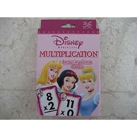 Disney Princess Multiplication Learning Cards (Box and card art work vary)