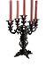 Glitter Gothic Candelabra - Halloween Decoration