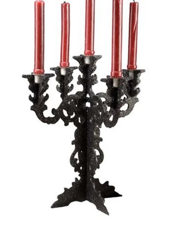 Glitter Gothic Candelabra - Halloween Decoration
