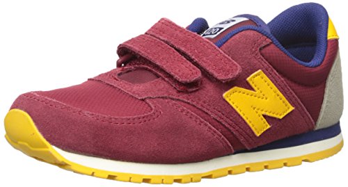 New Balance KE420V1 Classic Youth Oxford (Little Kid/Big Kid), Burgundy/Yellow, 3 M US Little Kid