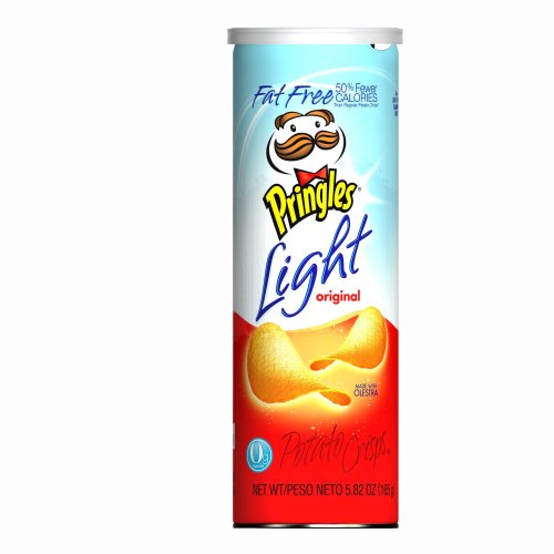 Chips Pringles Light Fat Free Potato Crisps, Original, 5.82Ounce