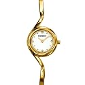 Fontenay - UG2366BJ - Montre Femme Dor&eacute;e - Quartz Analogique - D&eacute;cal&eacute;e - Fond cr&egrave;me - Bracelet Semi Rigide M&eacute;tal Dor&eacute;