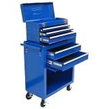 Excel TB2103AB-Blue 24-Inch Steel Chest Roller Combination, Blue