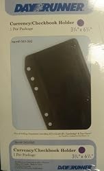 043-060 Day Runner Currency/Checkbook Holder. Page Size 3 3/4" x 6 3/4".