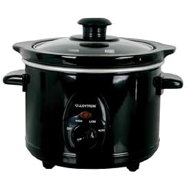 Lloytron E821BK 1.5 Ltr Mini Compact Electric Slow Cooker - Ceramic Black