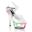 Pleaser Shoes Women��s KISS-208LT, 6'' Stiletto Heel Ankle Strap Lite-Up Platform Sandal