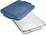 Kitchen Supply Glass Bake N Take 9 Inch x 13 Inch Dish With Snap On Cover