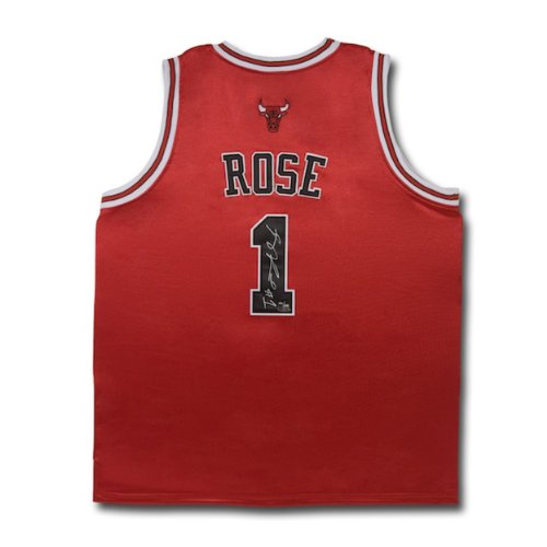 Sports Images Chicago Bulls Derrick Rose Autographed Authentic Road Jersey W/2011 Mvp Patch