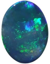O&G Australia Natural Opal Doublet Gemstone, 6x8mm (0.72cttw)