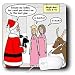 Rich Diesslins Funny Christmas Cartoons - Santa at Wal-Mart - Mouse Pads