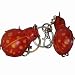 Leather craft Bag-Charm/Key Chain, a Pair of Ladybug Design Charms (2 Pieces), Lovely Burgundy.