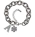 Silver Snowflake with Hearts