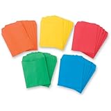 Multcolored Library Pockets - 30 Per Pack