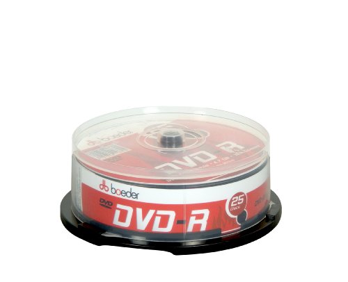 Geha 00116645 Boeder DVD-R 4,7GB, 16xSpeed, 25er Cakebox Preisvergleich