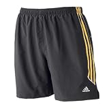adidas Laufshorts M�nner, schwarz/gelb - 