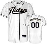 San Diego Padres Majestic -Personalized With Your Name- Home White Replica Jersey