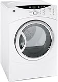GE DCVH640EJWW 27" Electric Dryer with 7.0 cu. ft. Capacity, Multiple Cycles, Moisture Sensor, Deluxe Dryer Rack and ADA Compliant