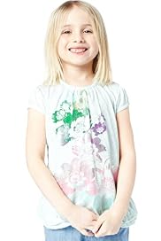Foil Floral T-Shirt with Linen